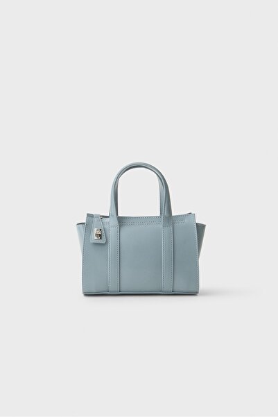 Stradivarius Metal kapamalı mini tote çanta