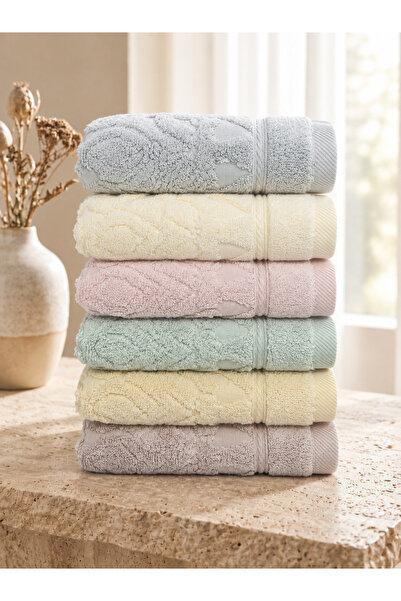AKN EVRA | 6'lı Microcotton El Havlusu Seti 30x50 cm