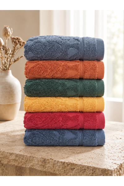 AKN EVRA | 6'lı Microcotton El Havlusu Seti 30x50 cm