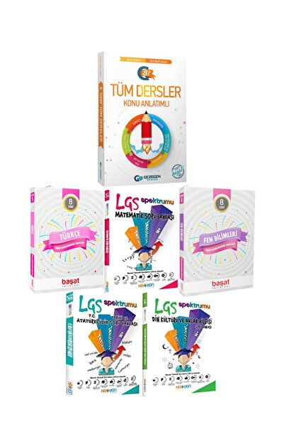 Başat Yayınları 8. Sınıf LGS Konu Anlatım ve Soru Bankası Seti (10 Kitap)