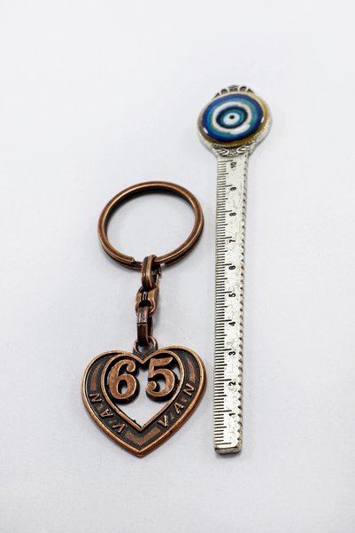 biuti 65 Van Ili License Plate Keychain, Gift Traffic License Plate Bag Ornament