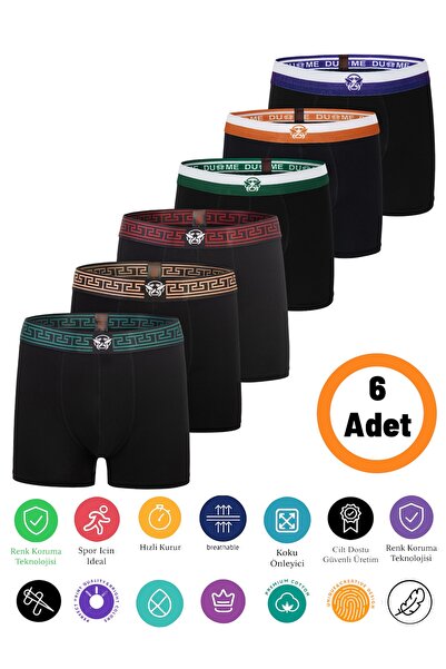 DU&ME Yumuşak Dokulu Erkek Boxer Günlük Kullanıma Uygun Pamuklu Comfortable Fit