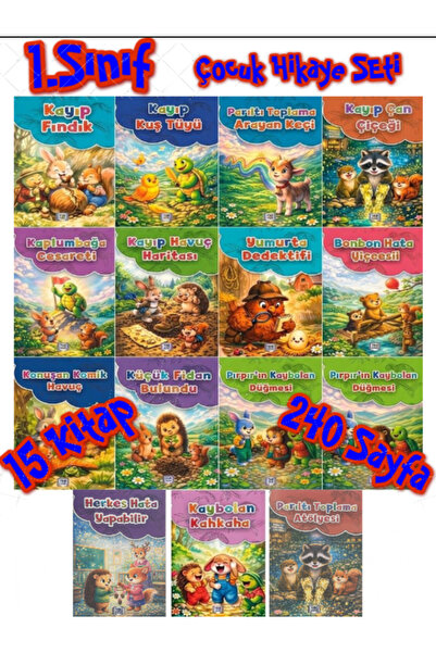 Yurt Kitap Yayın İyilik Tohumları Çocuk Hikaye Seti 15 Kitap 16 Sayfa