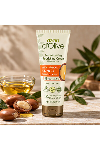 Dalan D'Olive Cremă hidratantă Dalan cu ulei de argan, tub, pentru îngrijirea...