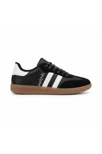 Zerenyus Zerti premium fashion black striped lace-up women's sneaker