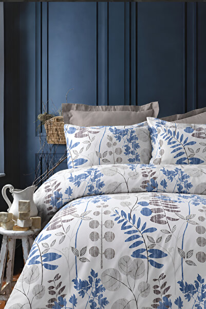 İQON Elastic Sheet Bedding Set Double Size Eucalyptus White