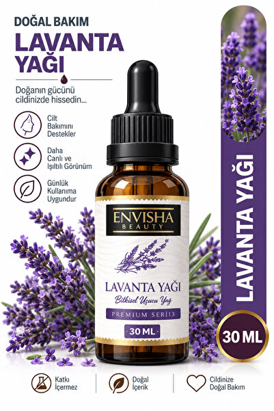 Envisha Beauty Lavanta Yağı %100 Doğal Bitkisel Yağ Lavender Oil 20 ML