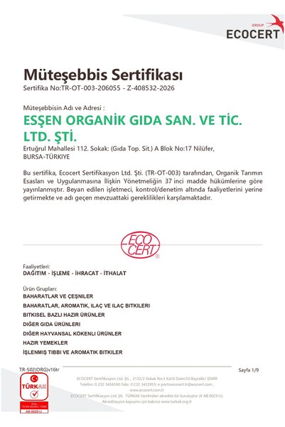 Essen Organik Organik Yulaf Ezmesi 500gr