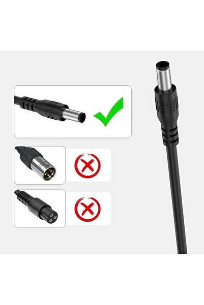 Zapex Scooter Şarj Cihazı 42V2Amp Adaptör 5,5x2,5MM Uç A Kalite Jetson
