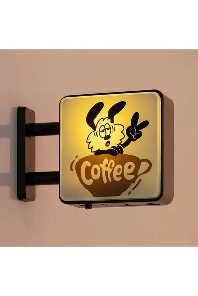 Choice3 Puppy coffee cup LED Coffee Bar Fridge Magnet with Light Creative Peg...