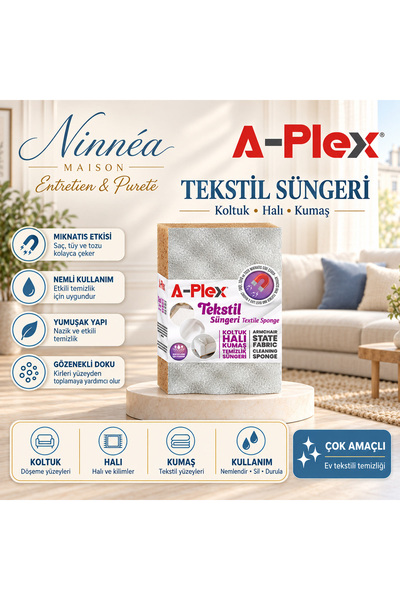 SOFT-X Tekstil Süngeri - Koltuk, Halı ve Kumaş Yüzeyler İçin - Toz ve Tüyü Mı...