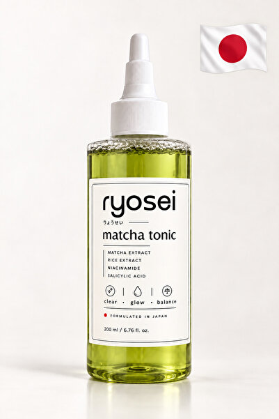 Ryosei Matcha Yüz Toniği 200 ml | Japon Kozmetiği Matcha & Pirinç Özlü | Niac...
