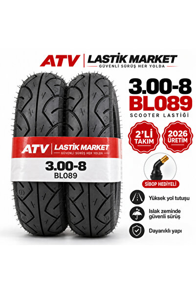 Billas 3.00-8 Scooter Lastiği Tubeless