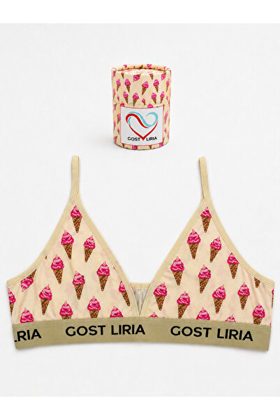 GOST LİRİA Ice Cream Patterned Women's Bralet