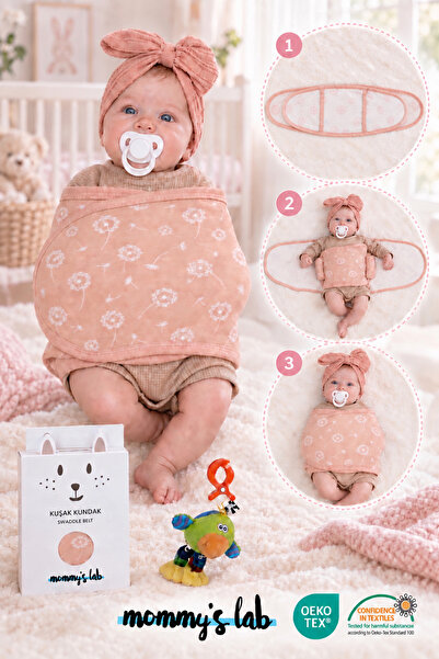 Mommyslab 0-4 Ay Yeni Sezon Desenli Renkli % 100 Pamuk Hazır Yarım Kuşak Kund...