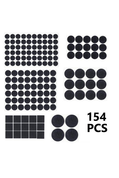 Choice 1 Pc 154PCS 154PCS Felt Chair Leg Pads 5mm Thick Floor Scratch Protect...