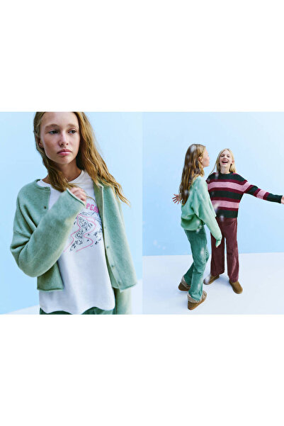MANGO Kids Triko düğmeli hırka