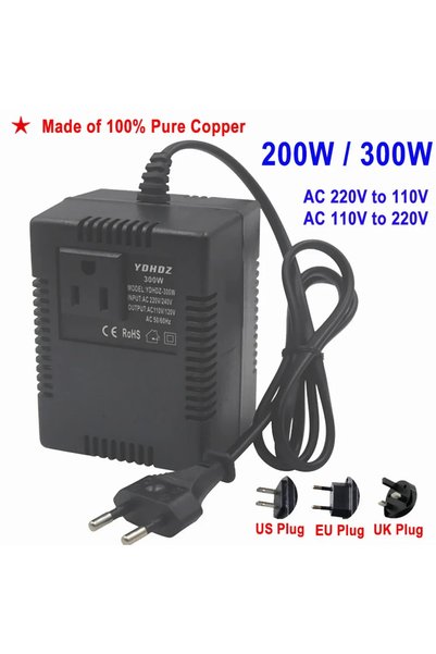 Choice 200W 220V to 110VAC EU Plug Power Transformer Voltage Regulator 220V T...