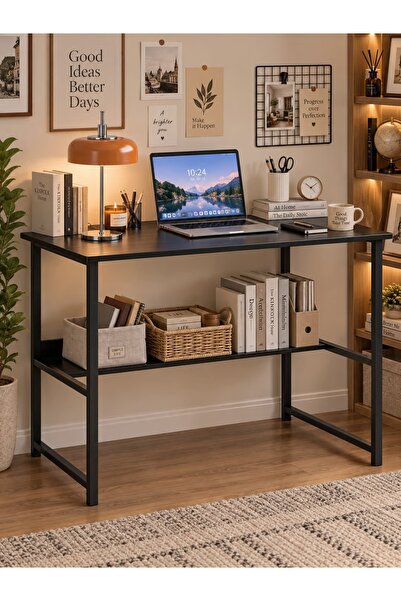 Bojasmiial Ergonomic Computer Desk with Bookshelf - Modern Simple Style Writi...