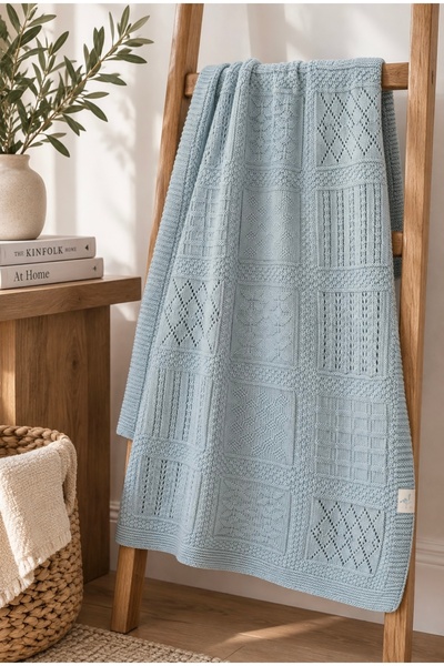 Gleam Atelier Newborn Knitwear Baby Blanket 100% Cotton 80*100 Cm
