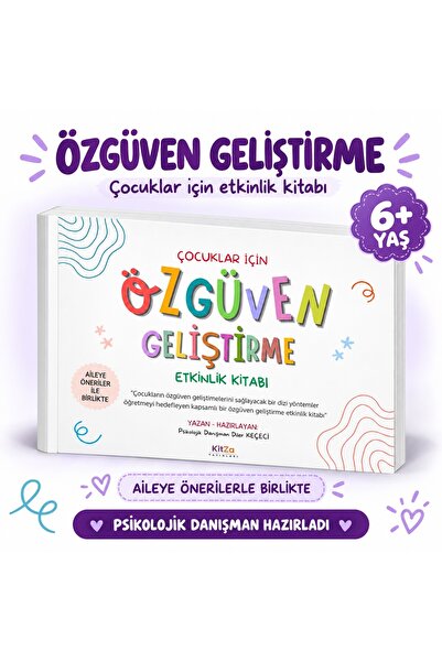 kitza yayınları Çocuklar İçin Özgüven Geliştirme Etkinlik Kitabı-Çocuklarda Ö...