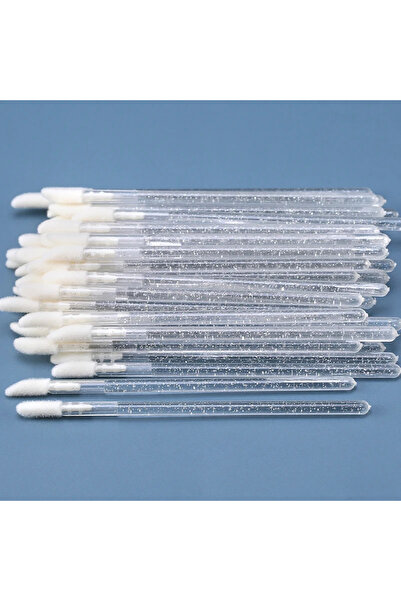 Choice4 Crystal White 50pcs 50Pcs Crystal Eyelashes Brushes Individual Lash R...