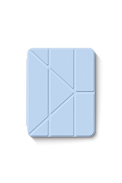 Choice50 iPad Mini 6 7 8.3 YZ-YKL Light Blue 3+Y-fold Flip Clear Cover For iP...