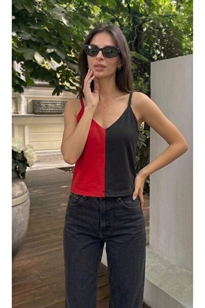 onno style women بلوزة نسائية من التريكو بياقة على شكل V بدون أكمام