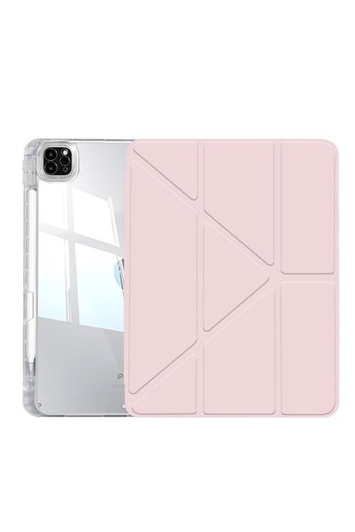 Choice جراب iPad Pro 12.9 2018-2022 وردي اللون لجهاز iPad A16 2025، iPad الجي...