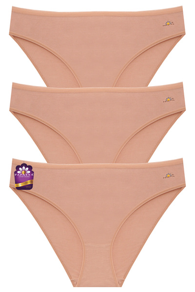 papatya lingerie Gerçek Bamboo Kumaşlı Basic Slip Külot 3'lü Paket pw-2521-3 ...