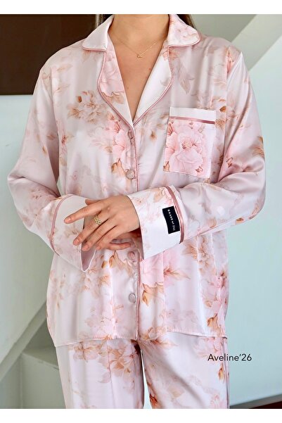 Brand Of Zaz Aveline Saten Uzun Kollu Pijama Takımı