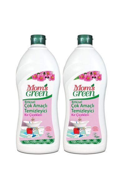 Mom's Green 2'li Set-Bitkisel Çok Amaçlı Temizleyici Kır Çiçekleri (750 ml x 2 Adet)
