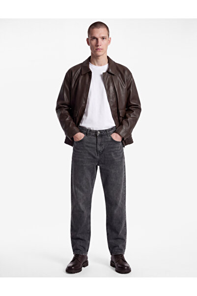 Koton Normal Waist Pocket Comfortable Fit Cotton Baggy Jean Trousers