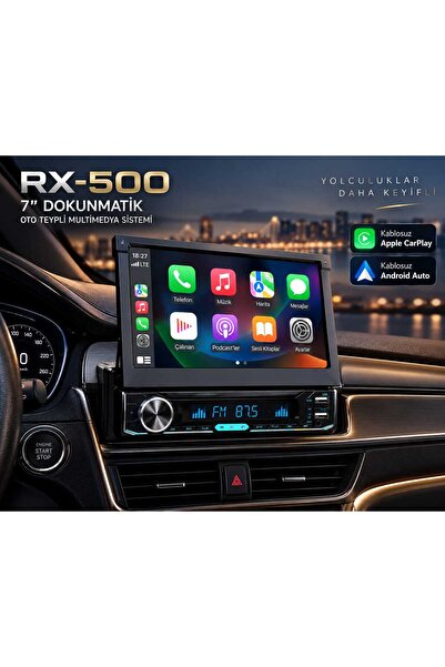 Navigold RX-500 7" Dokunmatik Oto Teypli CarPlay – Bluetooth, Park Kamerası D...