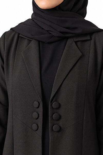 Azria Fashion عباءة كلاسيكية على طراز البليزر