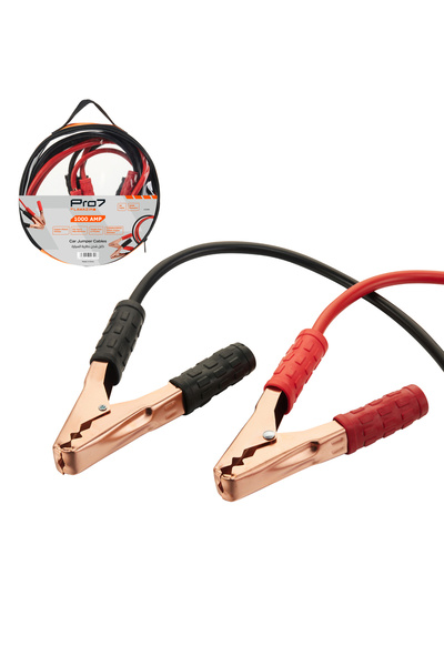 Lawazim Pro7 1000A Car Jumper Cables - 3m 10 Gauge Booster Cables with Secure...