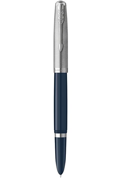 Parker Liquid Ink Pen 51 |   Dark Blue Body with Chrome Trim |   Thin as Pape...