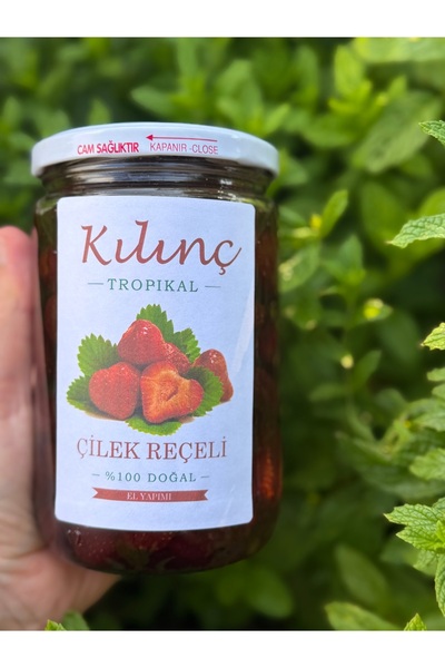 KILINÇ TROPİKAL 1 KAVONOZ EL YAPIMI ÇİLEK REÇELİ