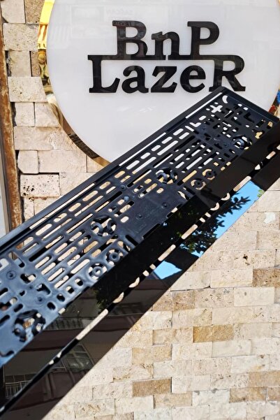 BNP LAZER PİANO BLACK / PARLAK SİYAH YAZISIZ PLEKSİ PLAKALIK (2 ADET)