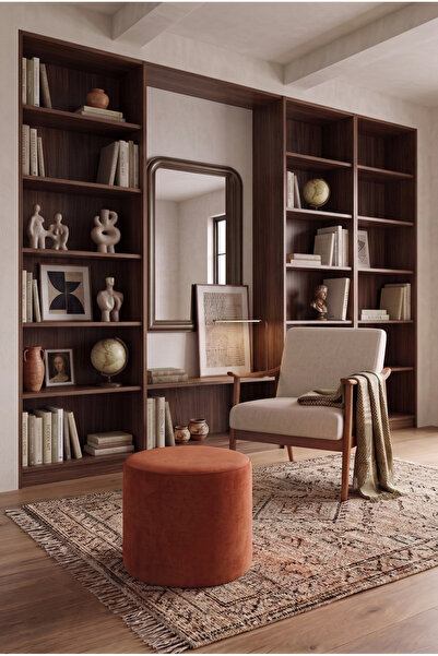Forte Home Moon Yuvarlak Puf