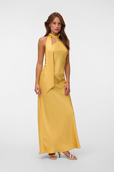 Vero Moda Women's VMADIBAH Halterneck Maxi Dress