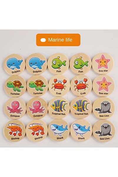 Choice ocean Find The Same Pattern Puzzle Game Kids Cartoon Animal Memory Che...