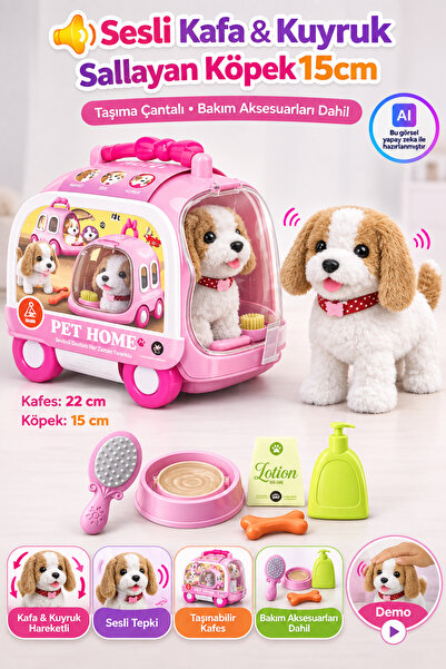 YILDIRIM OYUNCAK Taşıma Araba Çantalı Hareketli Pilli Köpek Set - Aksesuarlı ...
