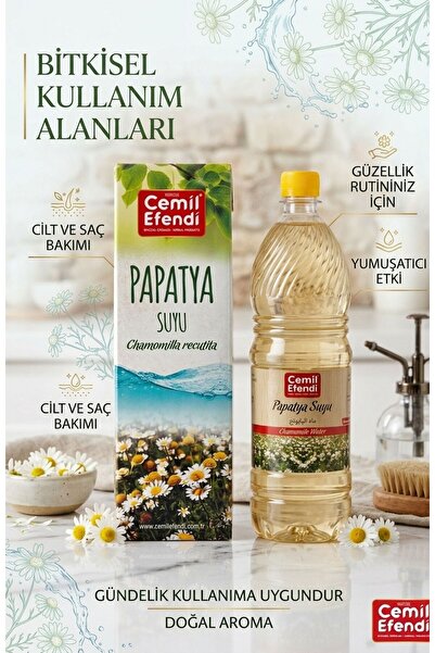 Cemilefendi Papatya Suyu 1 L %100 Su Buharı Distilasyonu