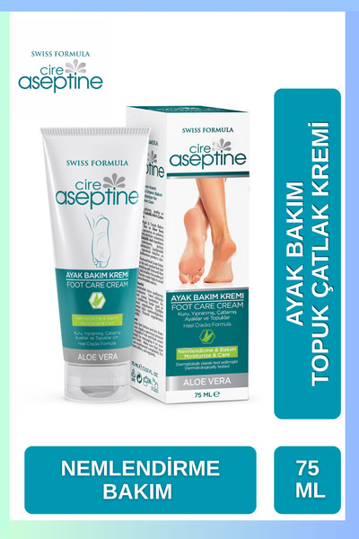 CIRE ASEPTINE Aloe Vera Extract Foot Care Cream 75 ml