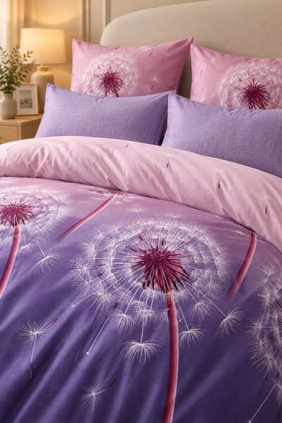 RALEX PUCIOASA Set de lenjerie de pat din microfibră economic, 6 piese, cu cearșaf cu elastic 180 x 200 + 25 cm