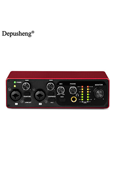 Choice MK22P Professional Sound Card Depusheng MK22P USB Audio Interface 48v ...