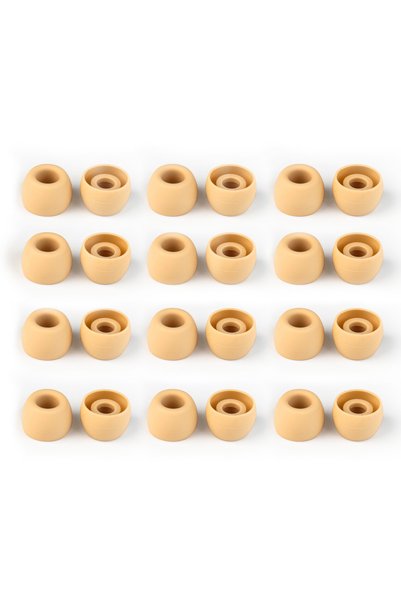 Choice Coffee 12pair S KBEAR Coffee Eartips (S/M/L/XS) Soft Silicone Replacem...