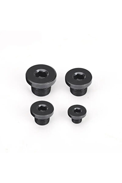 Choice7 M14x1.5 5pcs Carbon Steel BSPP End Plug Cap with Flange Hex Socket fo...