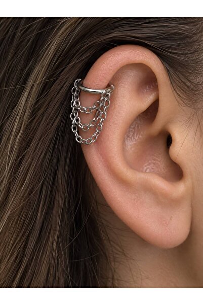 Arescollection G23 TİTANİUM ( TİTANYUM ) 1 ADET  HELİX LOBE CONCH UYUMLU MENT...